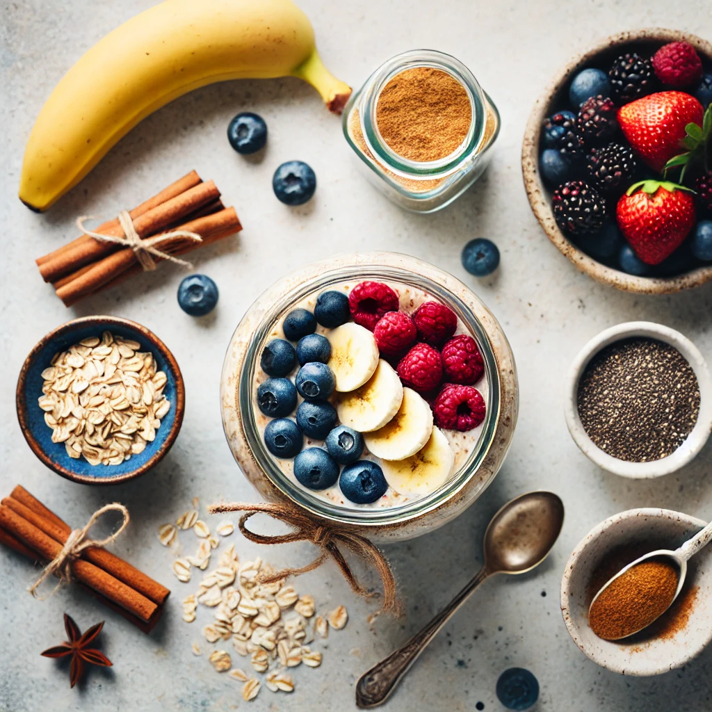 Lion’s Mane Mushroom Overnight Oats